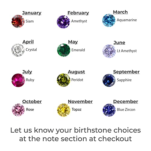 Mom Necklace With Kids Names Birthstones, Children Birthstone Jewelry - Toddcraft