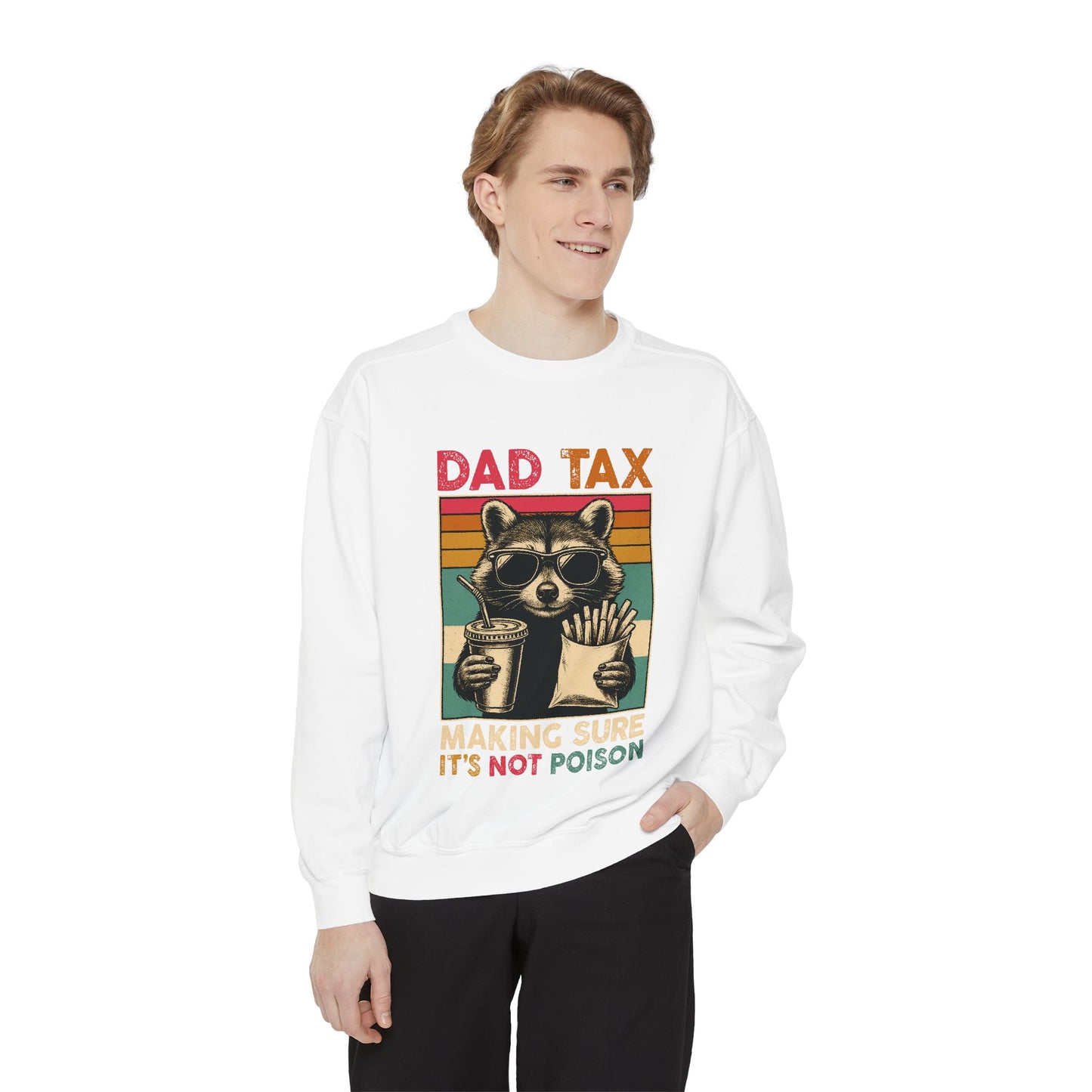 Vintage Dad Tax Sweatshirt - Unisex Cozy Pullover, Perfect for Father's Day, Casual Wear, Gift for Dads, Fun Family Moments, Unique Style