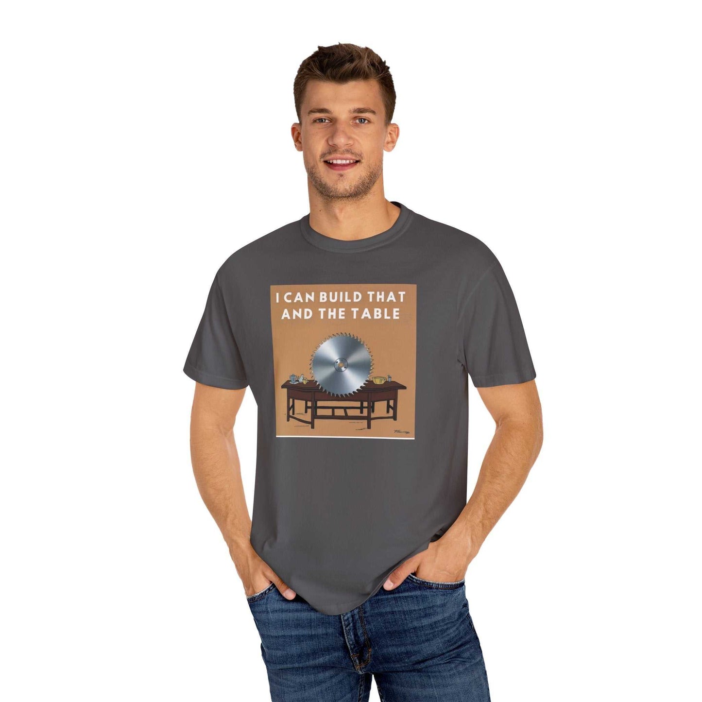 Unisex garment-dyed t-shirt in soft-washed cotton with relaxed fit.