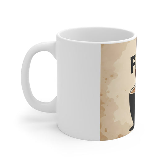 Fuel Coffee Mug 11oz, Morning Coffee Cup, Funny Office Mug, Coffee Lover Gift, Unique Kitchen Decor - Toddcraft