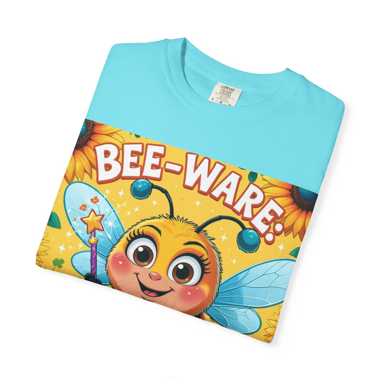 Bee-Ware Fun T-Shirt, Cute Bee T-Shirt, Unisex Graphic Tee, Gift for Bee Lovers, Funny Insect Apparel, Summer Fashion Tee