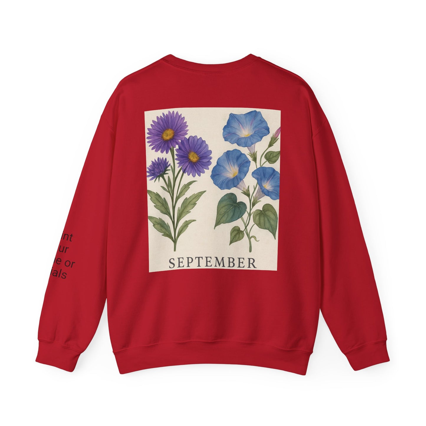 Personalized Crewneck Sweatshirt with Initials - Custom Unisex Pullover