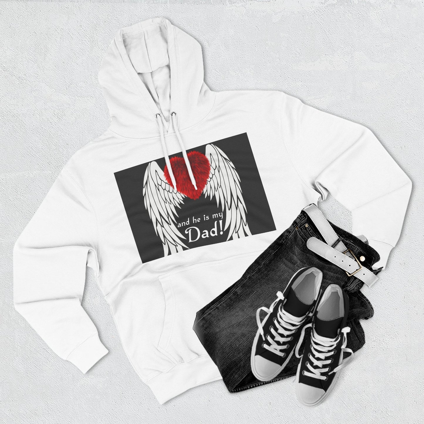 Heartfelt Dad Memorial Hoodie, Comfort Wear, Grief Support, Dad Tribute, Gift for Father's Day, Sympathy Gift