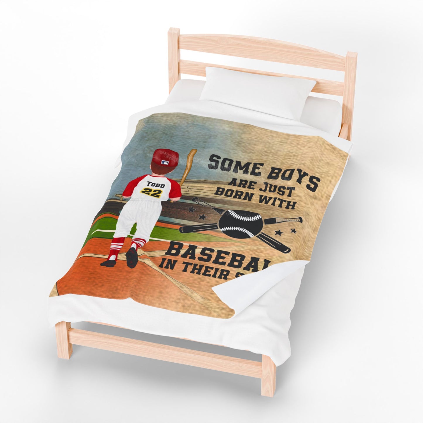 Baseball Velveteen Plush Blanket - Sports Themed Throw for Boys