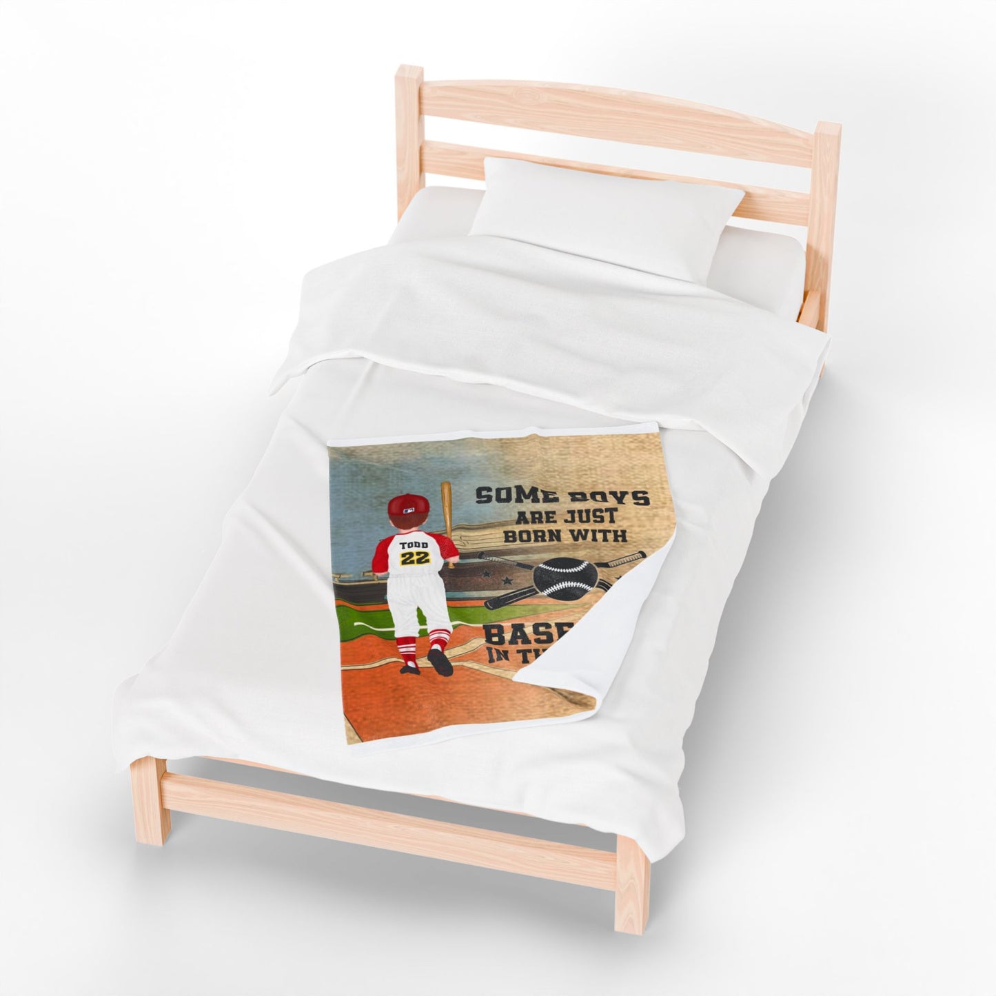Baseball Velveteen Plush Blanket - Sports Themed Throw for Boys