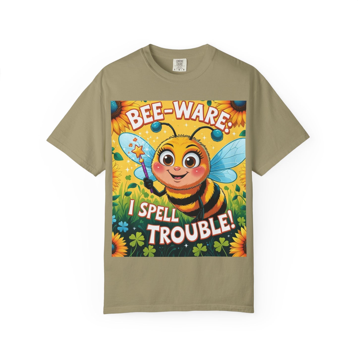 Bee-Ware Fun T-Shirt, Cute Bee T-Shirt, Unisex Graphic Tee, Gift for Bee Lovers, Funny Insect Apparel, Summer Fashion Tee