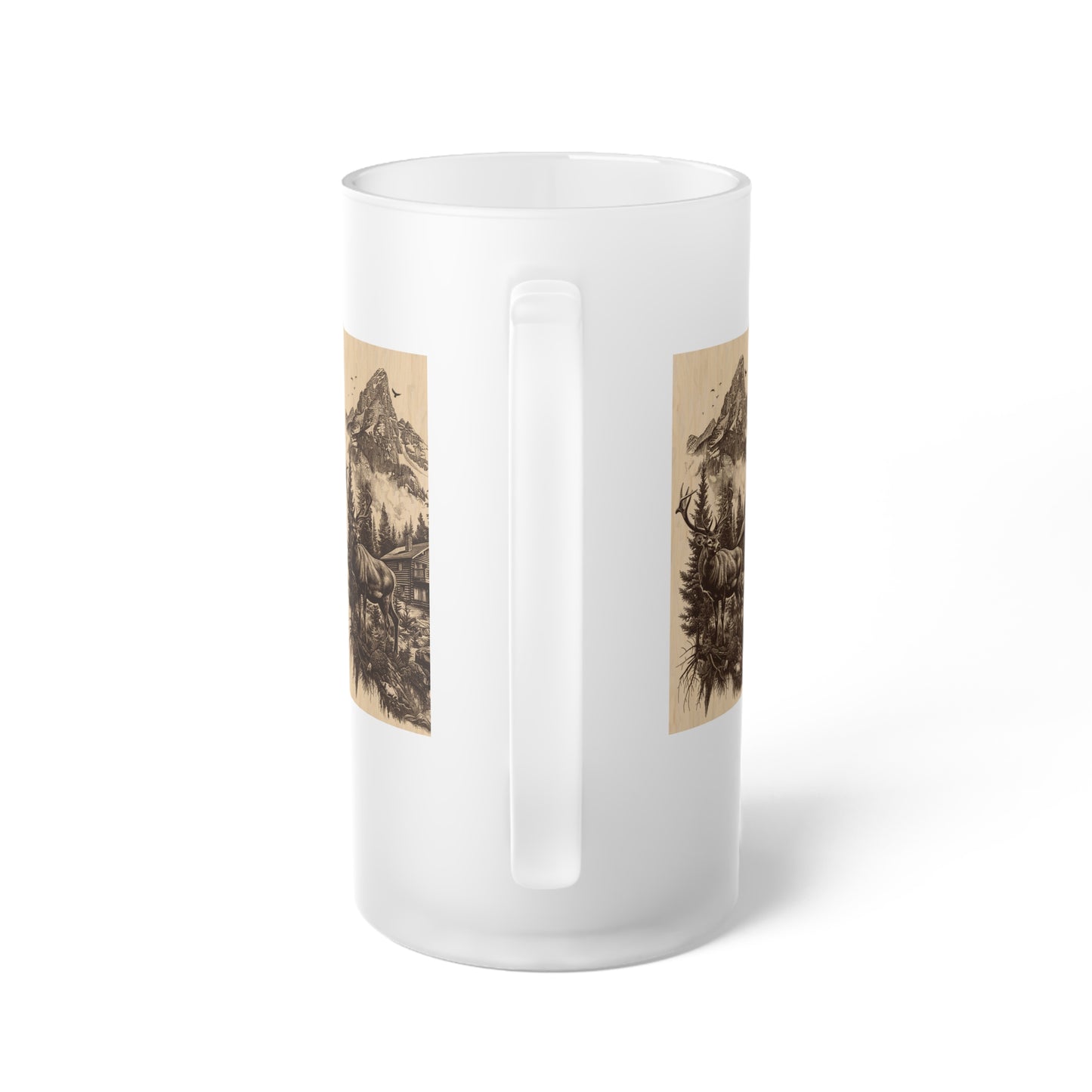 Frosted Glass Beer Mug - 16oz | Stylish & Durable | Perfect for Beer Enthusiasts