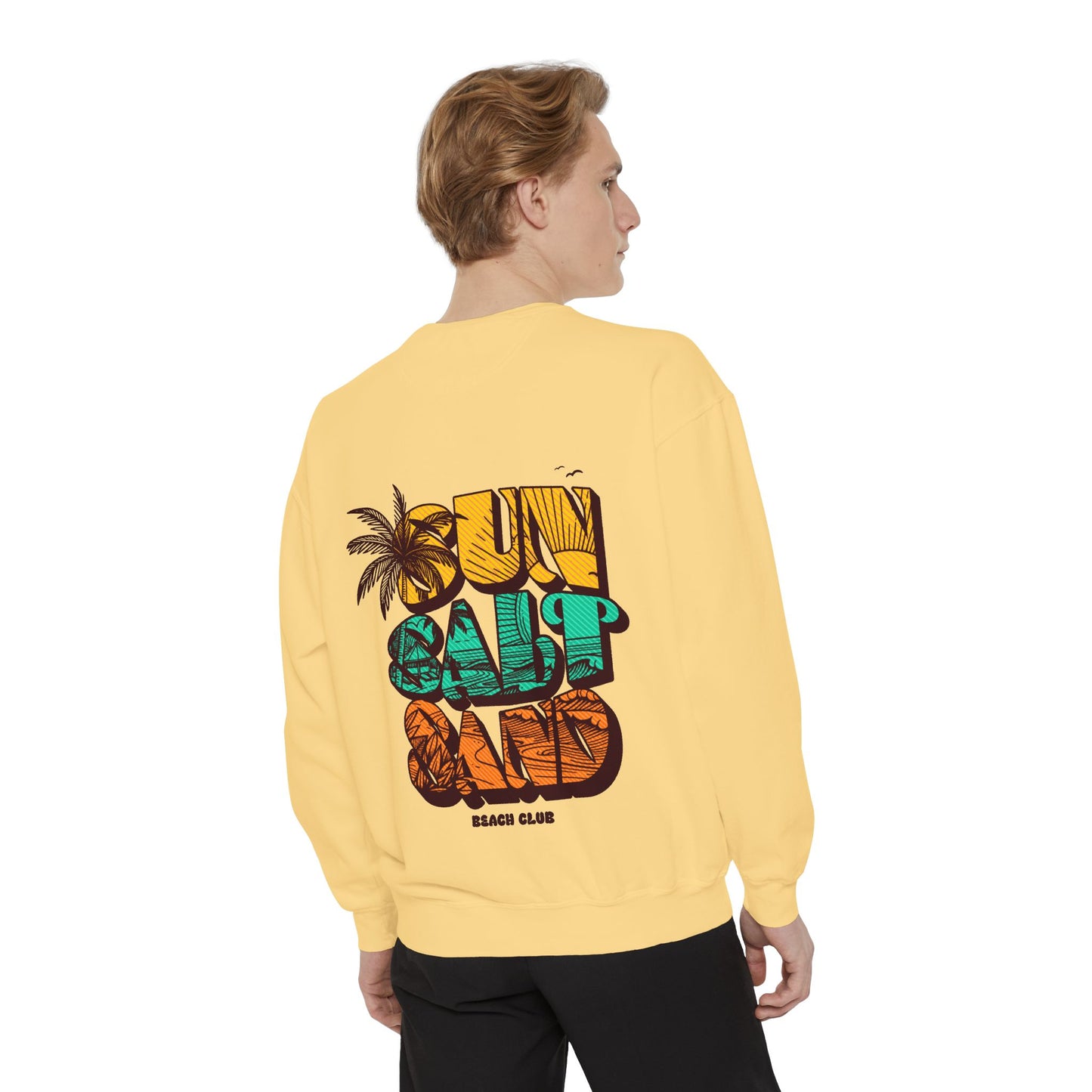Beach Vibes Sweatshirt | Sun Salt Sand | Unisex Hoodie for Summer, Vacation, Gift, Beach Lovers, Casual Wear