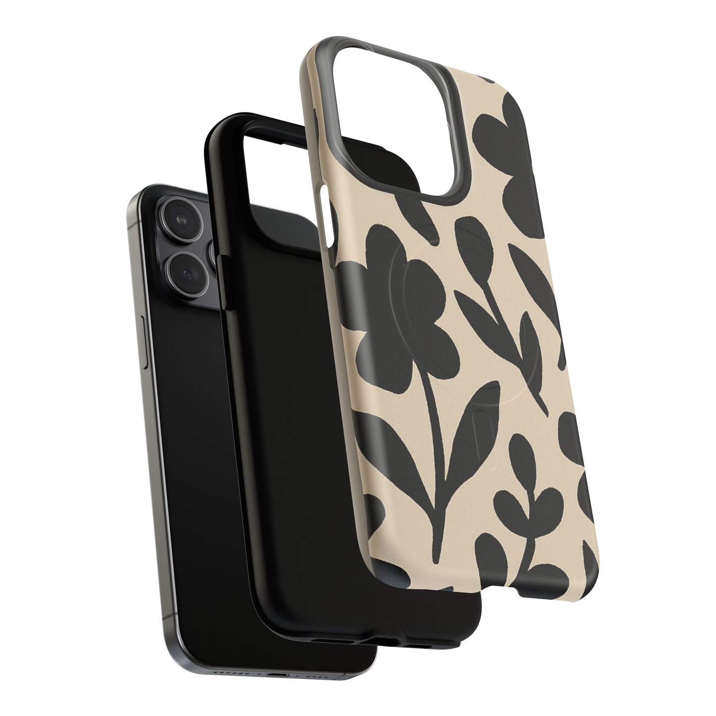 Floral Magnetic Phone Case - MagSafe Compatible Tough Case