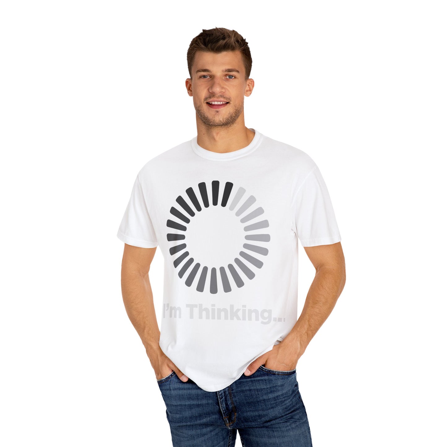 Thinking Graphic T-Shirt - Unisex Garment-Dyed Tee