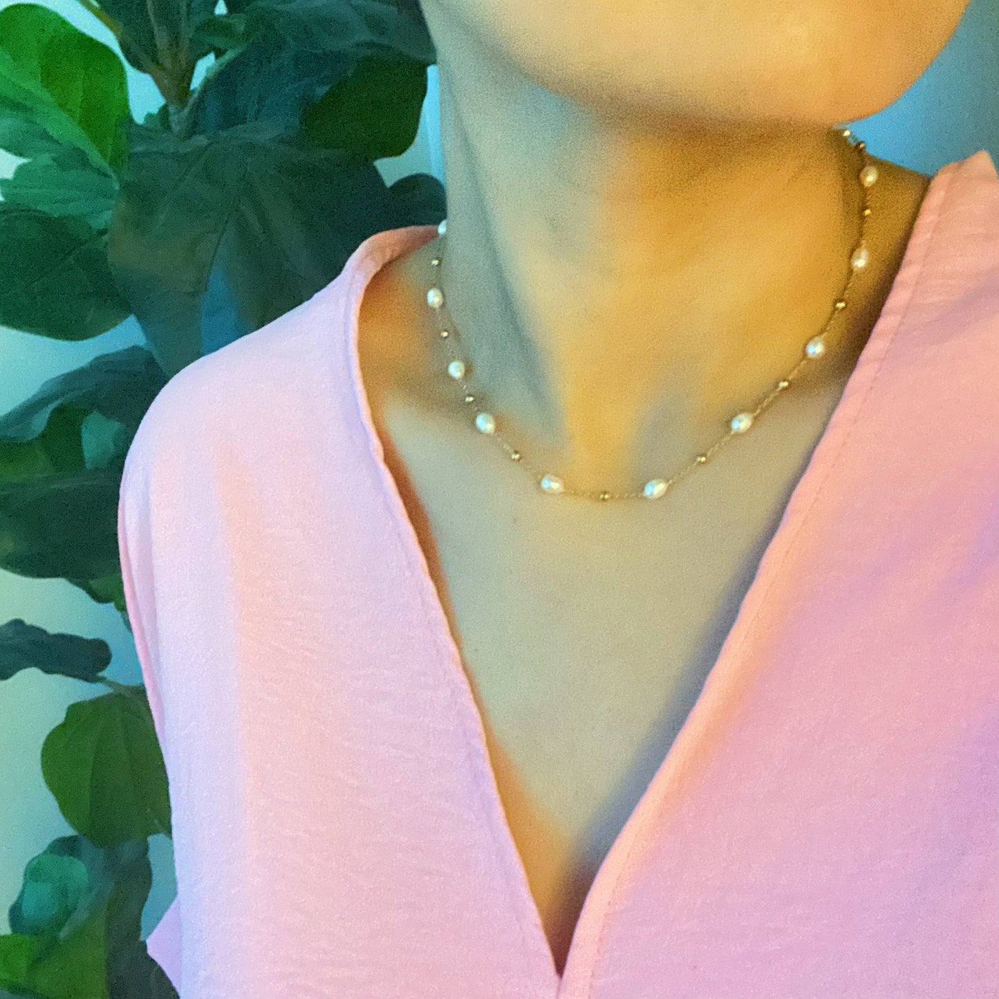 Ashley Freshwater Pearl Necklace – Elegant Real Pearl Jewelry for Women, Brides & Gifts