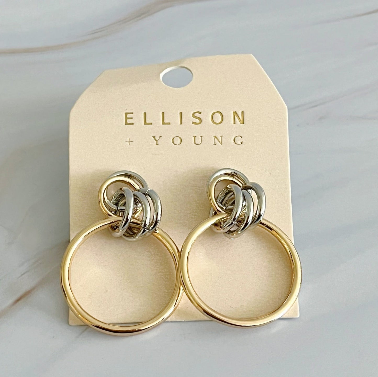 Knock On The Beauty Hoop Earrings – Stylish Gold Statement Hoops for Women & Girls