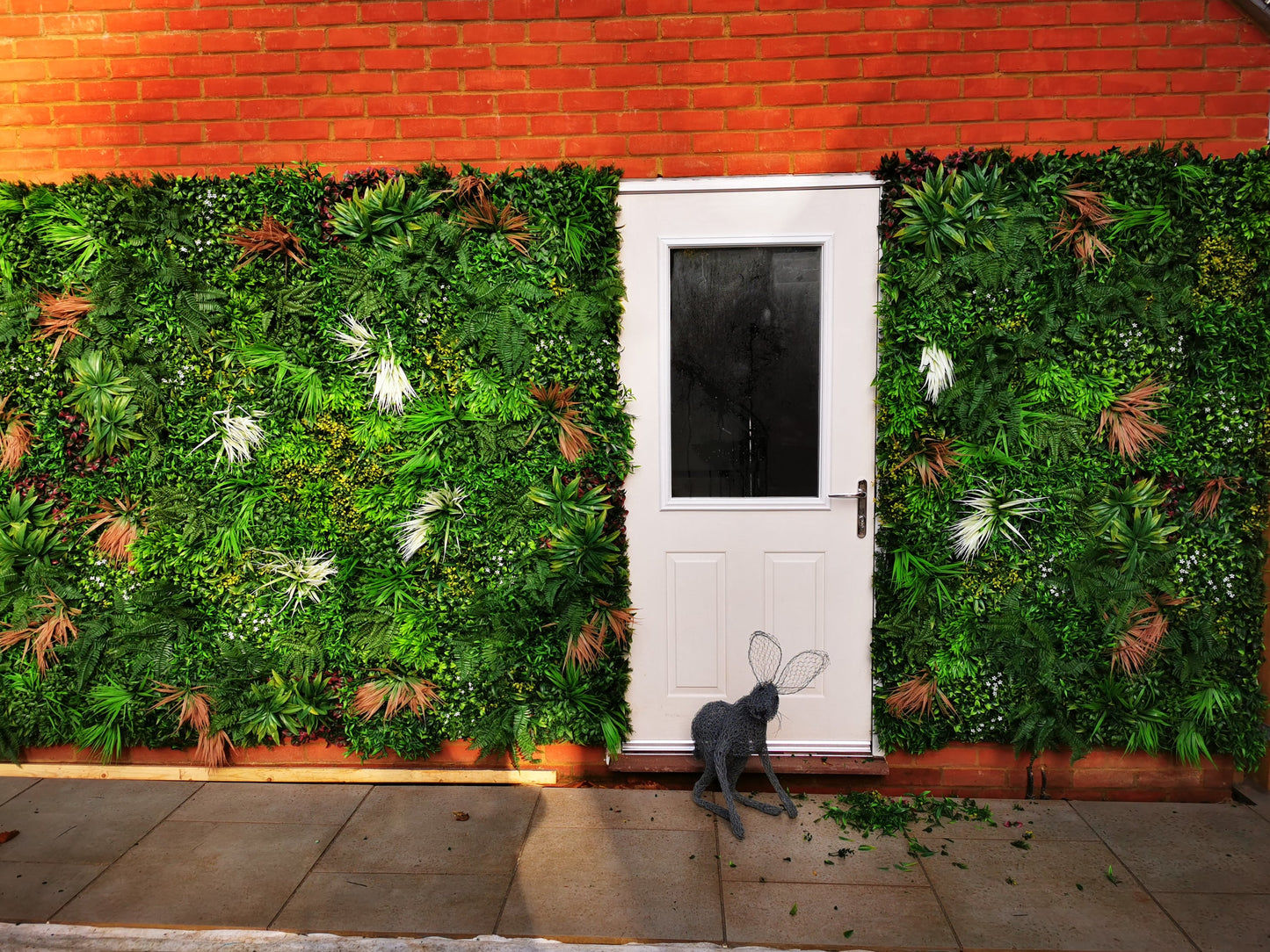 Artificial Green Wall Panel - 100x100cm Deluxe Hedge