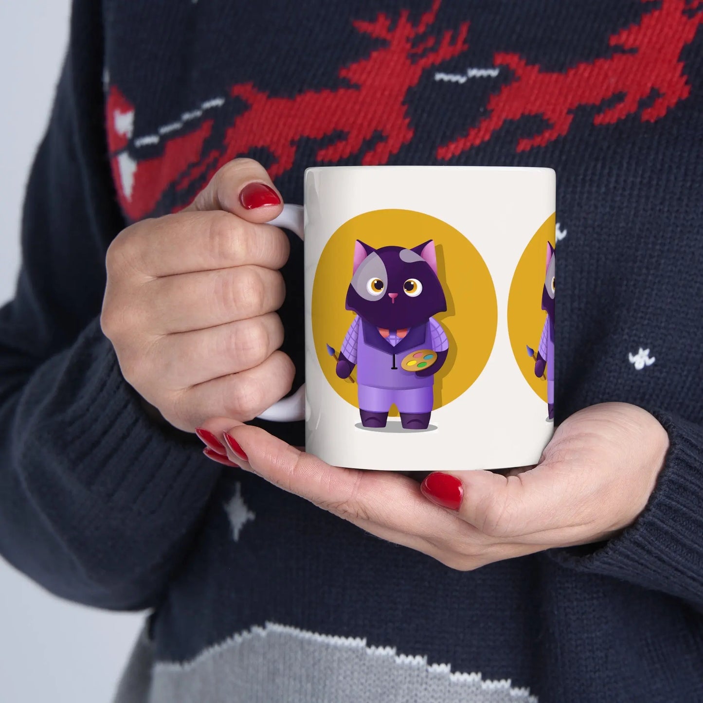 Painter Cat Mug Toddcraft
