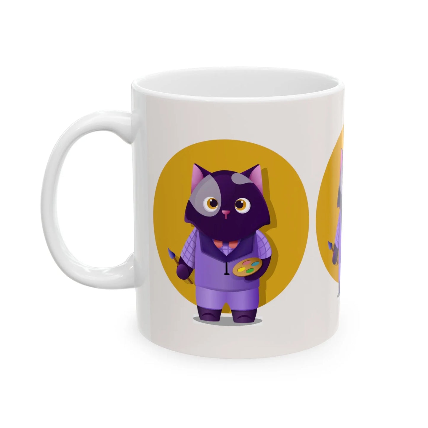 Painter Cat Mug Toddcraft