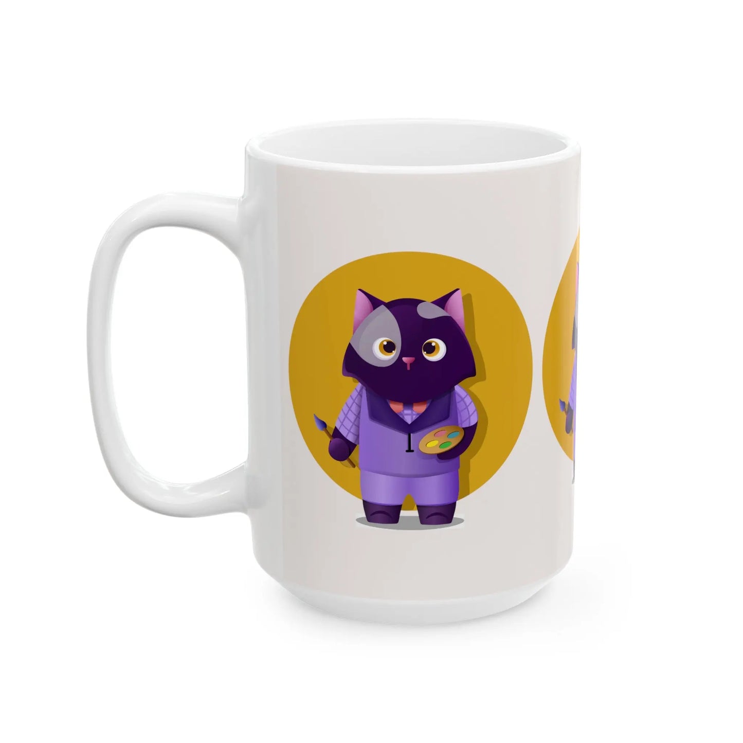 Painter Cat Mug Toddcraft