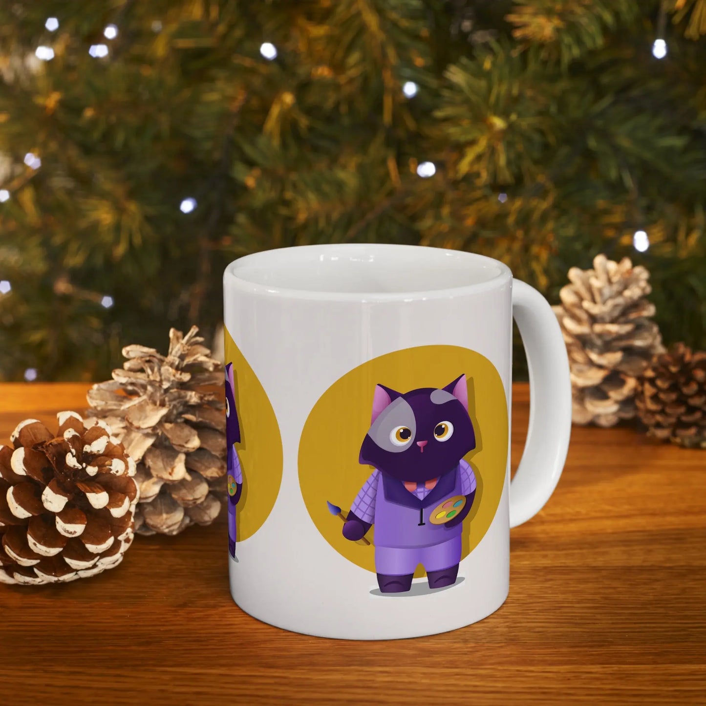 Painter Cat Mug Toddcraft