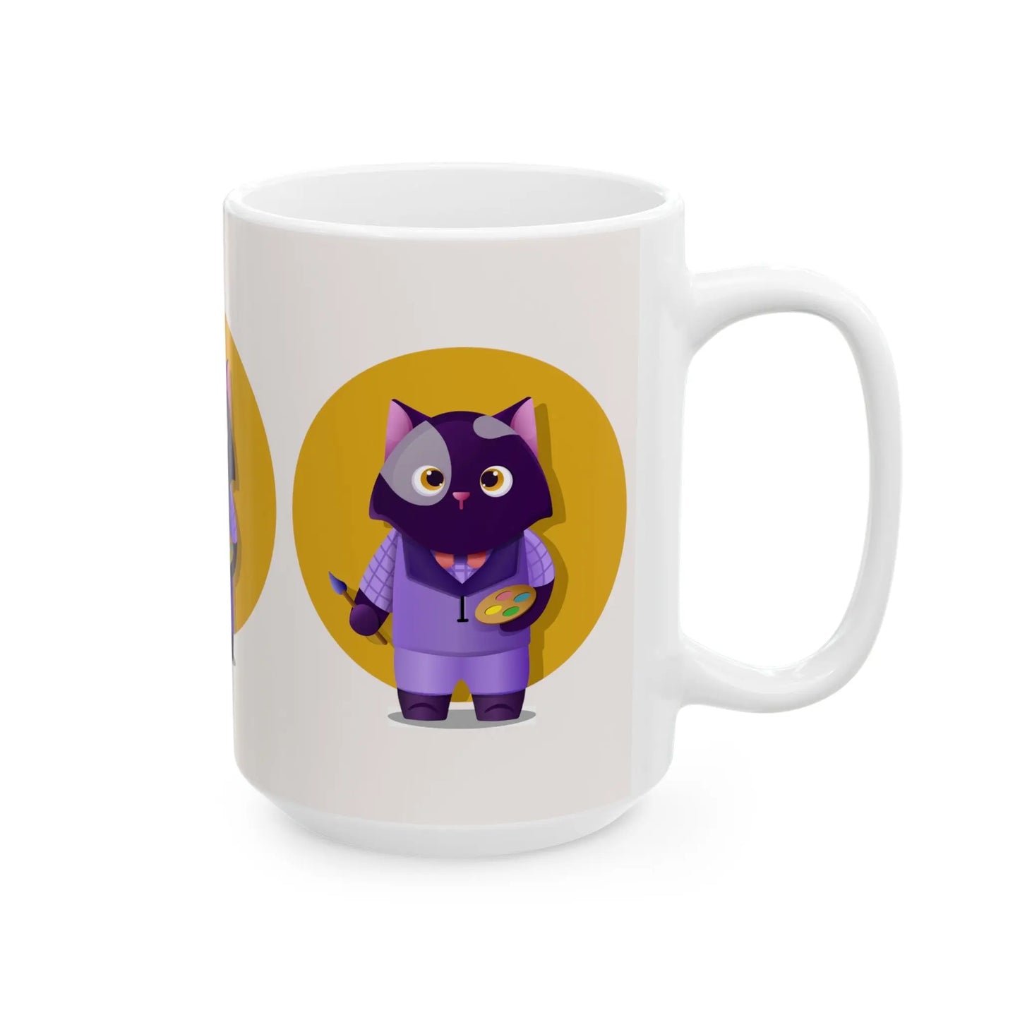 Painter Cat Mug Toddcraft