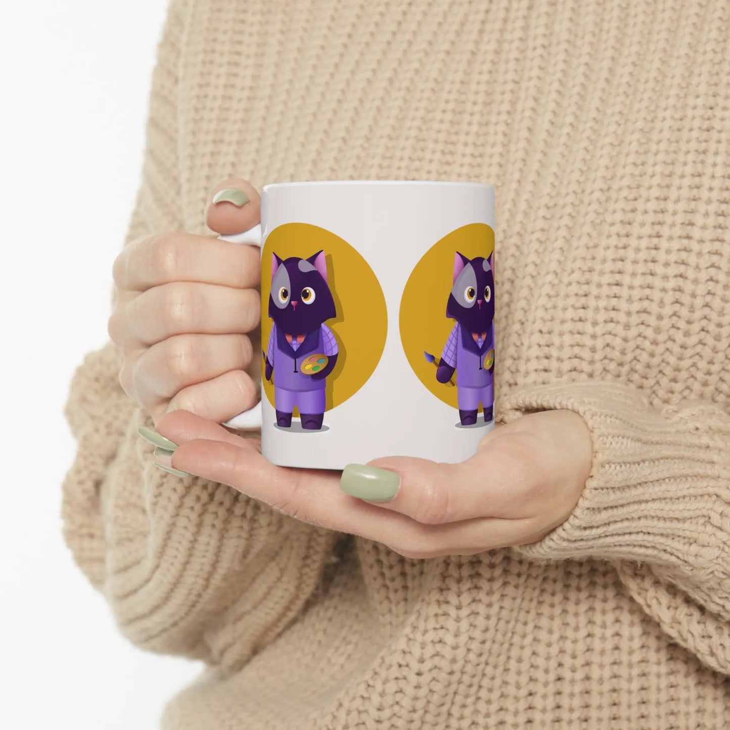 Painter Cat Mug Toddcraft