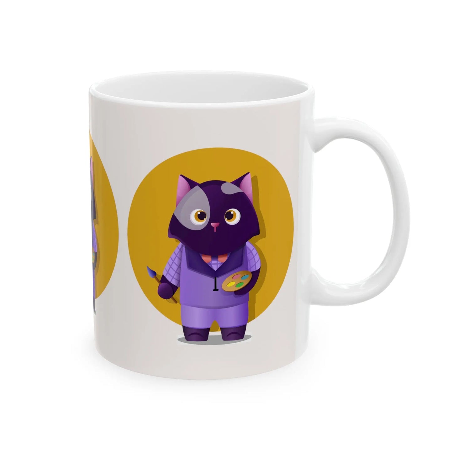 Painter Cat Mug Toddcraft