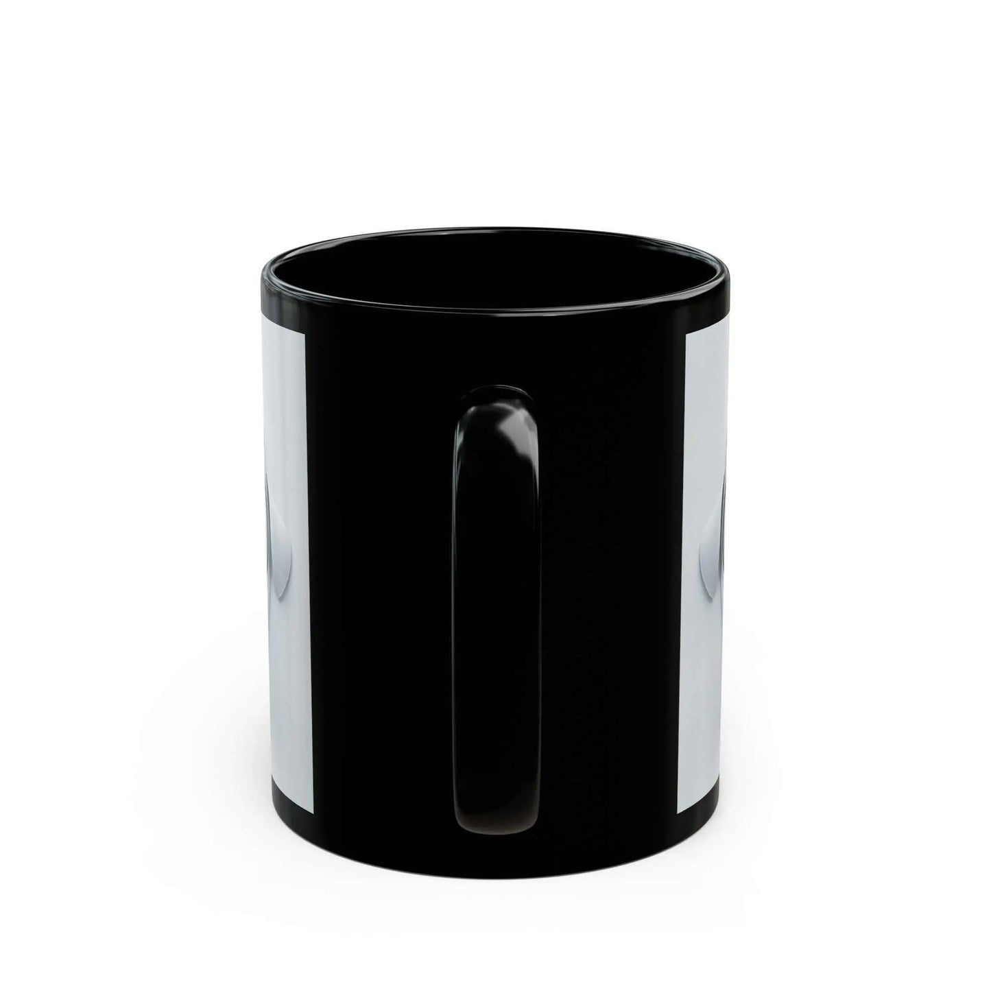 Sarcastic Dog Face 3D Mug with black ceramic design and playful dog print.