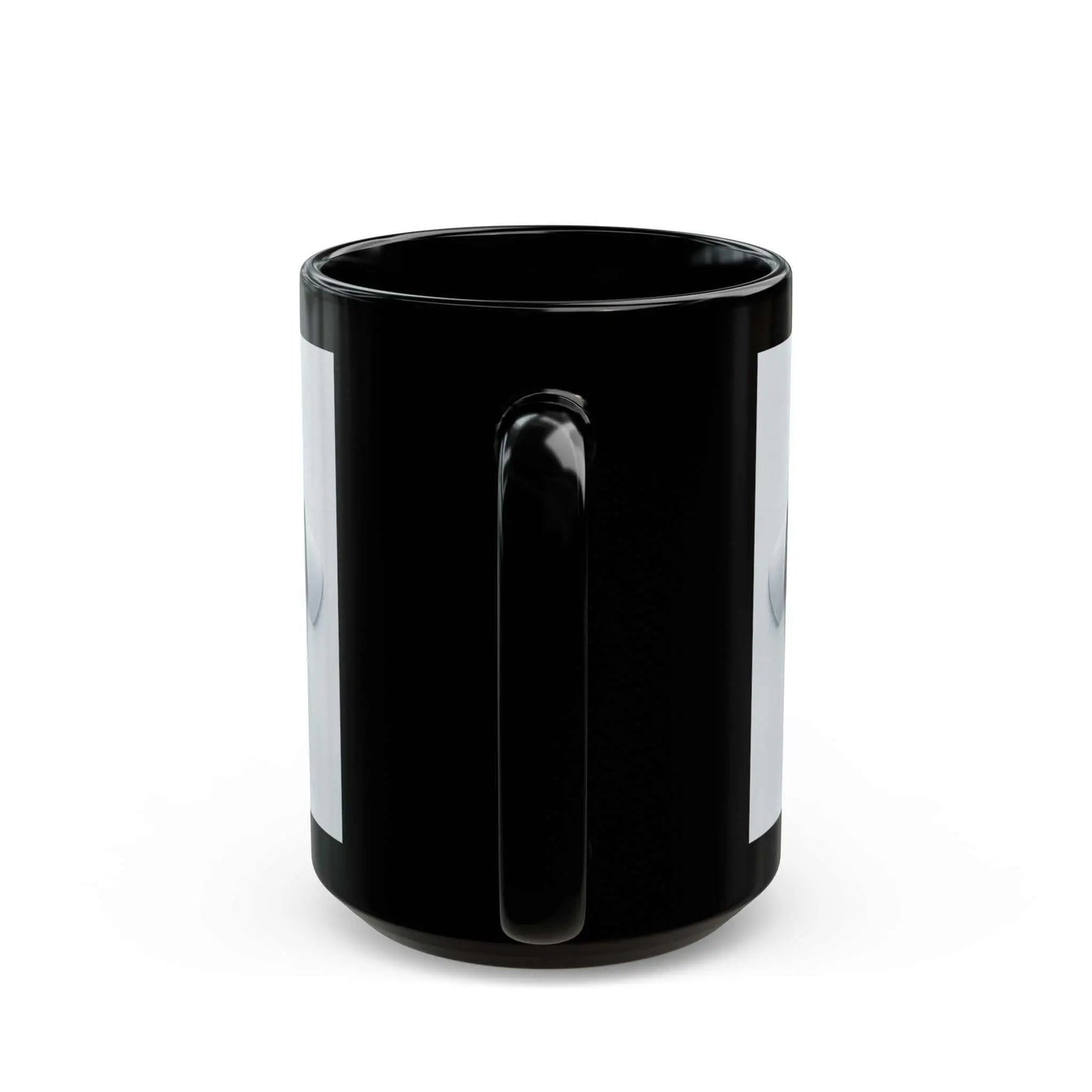 Black ceramic mug featuring a 3D print of a sarcastic dog face.