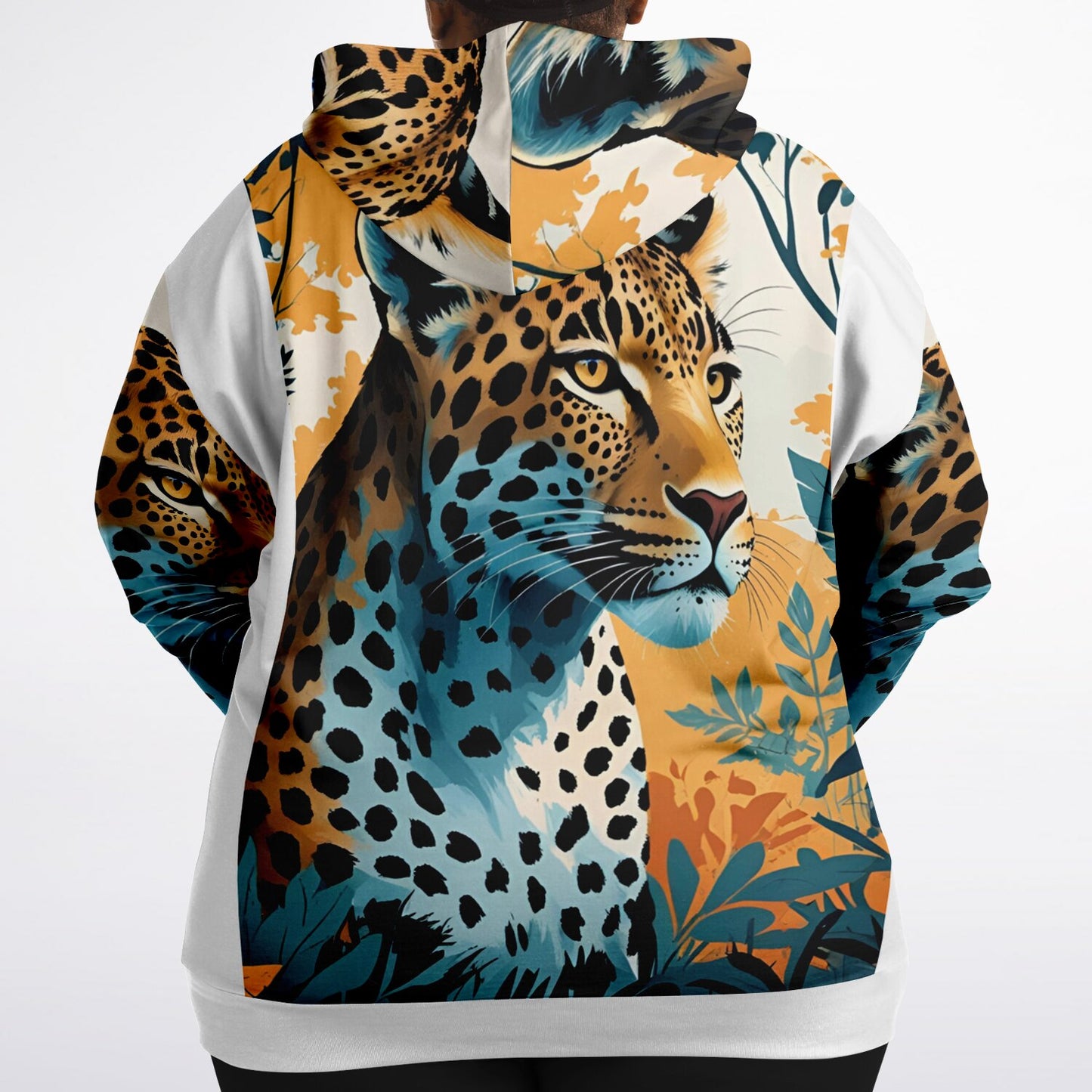 Bengal Tiger AOP Athletic Plus-Size Zip Hoodie – Bold & Stylish Performance Wear