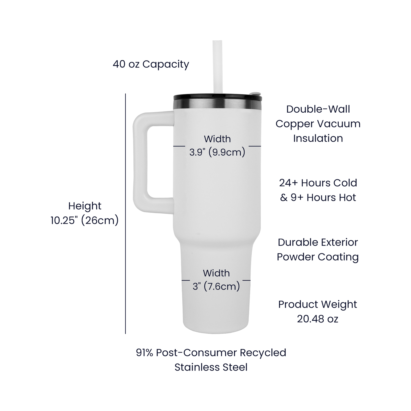 40 oz coffee tumbler laser engraved Coffee gives me teacher power Great gift for all teachers and educators