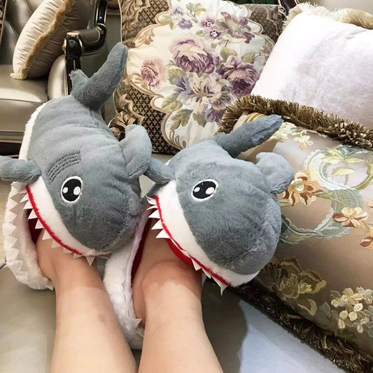 Shark Slippers - Cozy Novelty Footwear