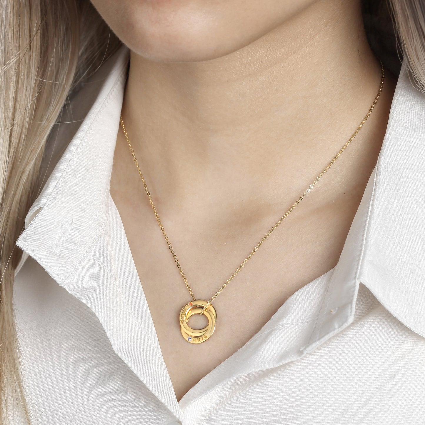 Mom Necklace With Kids Names Birthstones, Children Birthstone Jewelry - Toddcraft