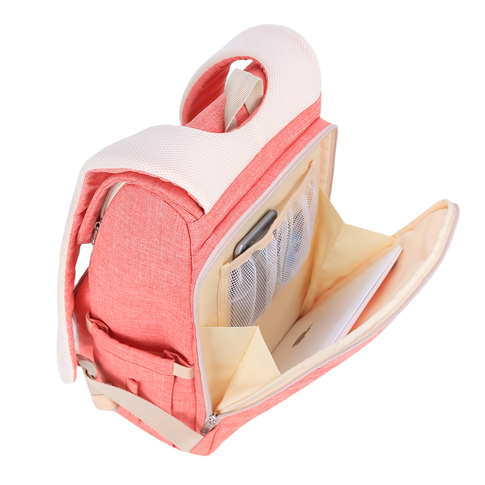Canvas Diaper Bag Travel Backpack with 15 Pockets