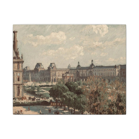 Paris Travel Print Wall Art - Matte Canvas Stretched Paris Decor, France Gift for Art Lovers, Home Wall Hanging, Multi-Size Paris France Art - Toddcraft