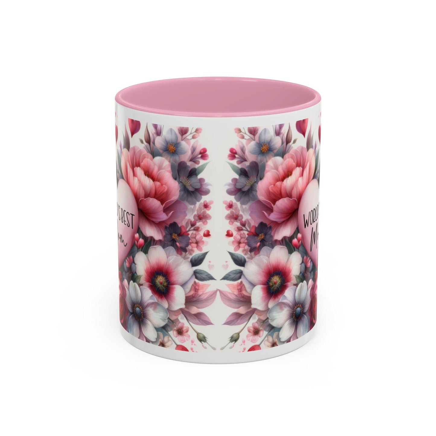 Floral Coffee Mug 11oz 15oz - Colorful Flowered Tea Cup Gift for Mom, Daughter, Aunt - Perfect for Coffee & Tea Lovers - Toddcraft