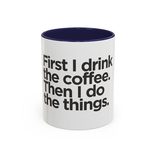 Stylish Accent Coffee Mug: Ceramic Cup for Hot Beverages, Available in 11oz and 15oz Sizes - Toddcraft