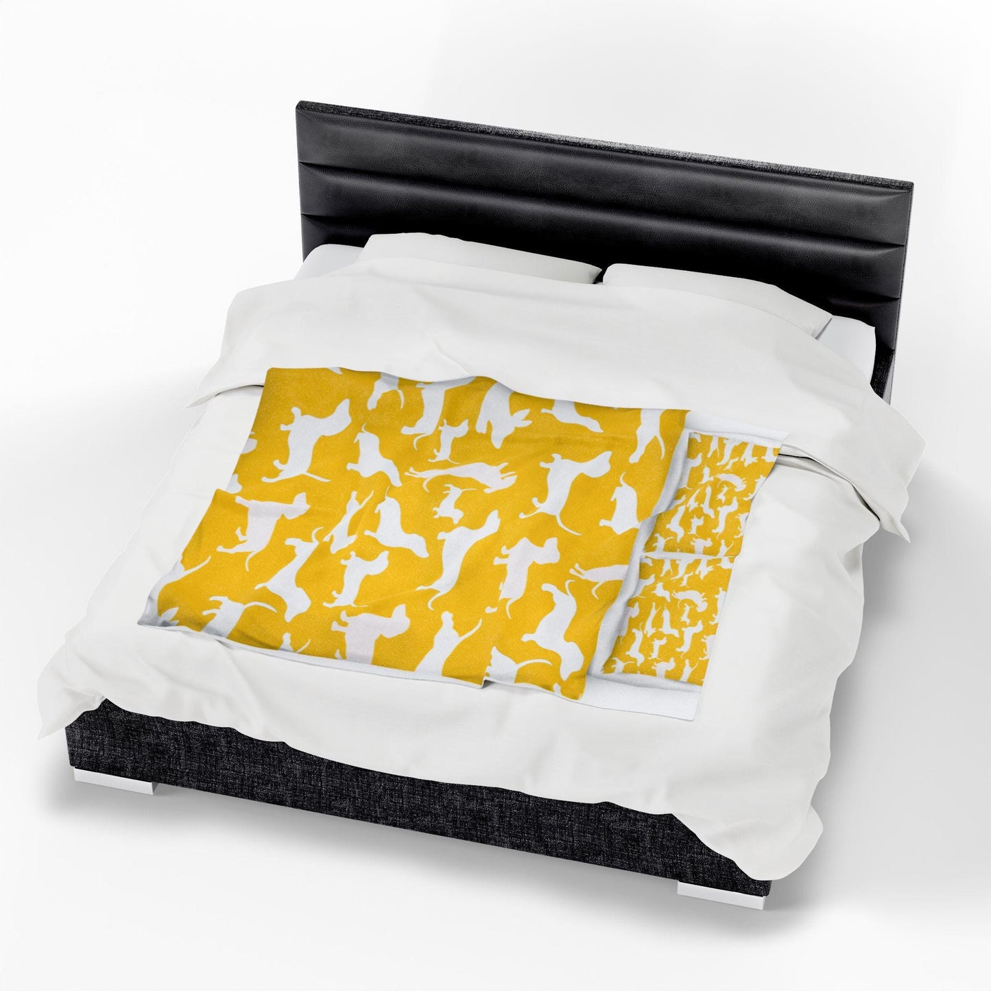Dog Themed Velveteen Plush Blanket - Soft Cozy Gift for Pet Lovers & Animal Enthusiasts Home Decor - Toddcraft