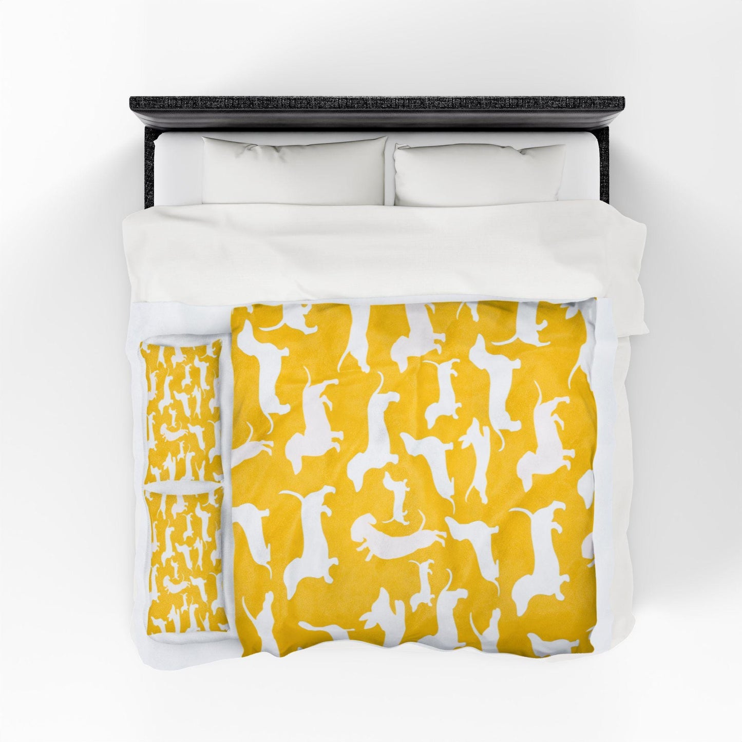 Dog Themed Velveteen Plush Blanket - Soft Cozy Gift for Pet Lovers & Animal Enthusiasts Home Decor - Toddcraft