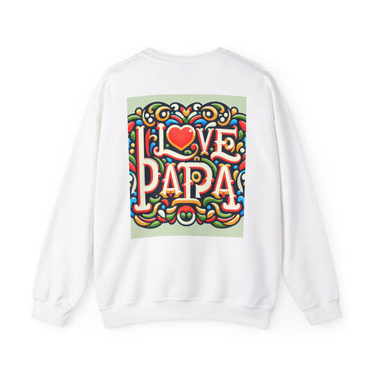 Personalized 'I Love Papa' Cozy Crewneck Sweatshirt - Comfy Father's Day Gift for Grandpa - Toddcraft