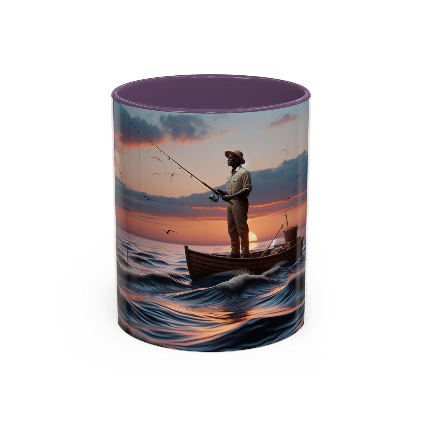 Stylish Accent Coffee Mug - Elegant Ceramic Cup for Hot Beverages (11 or 15 oz) - Toddcraft