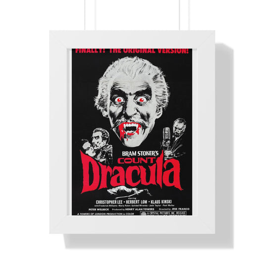 Dracula Movie Poster Vintage Horror Wall Art - Bram Stoker Classic Vampire Gift Decor - Toddcraft