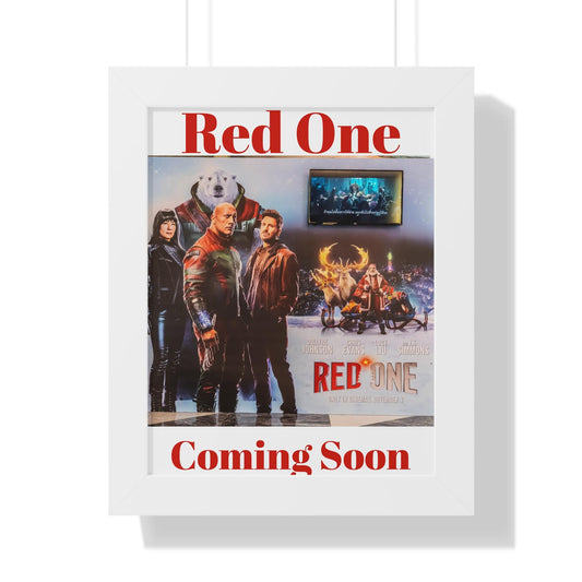 Red One Movie Poster coming soon Elegant Framed Vertical Poster - Custom Wall Art for Home, Office, Gallery Display - Toddcraft