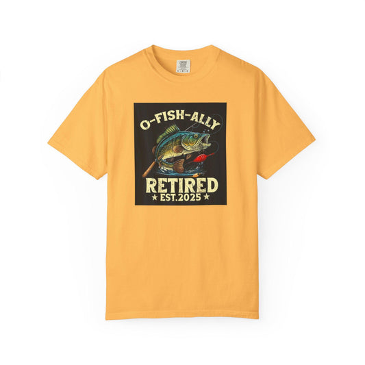 Fishing T-Shirt Unisex Garment-Dyed Retro Fish Alley Design Perfect Gift for Dad or Grandpa, Casual Outdoor Tee - Toddcraft