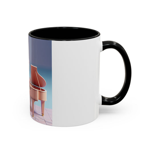 Whimsical Hippo Pianist Coffee Mug: 11oz/15oz Ceramic Gift for Music Lovers & Piano Enthusiasts - Toddcraft