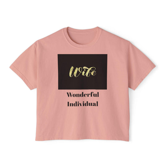 Comfortable Wife Boxy Tee: Casual Everyday Wear & Perfect Gift for Celebrations, Birthdays, Anniversaries - Toddcraft