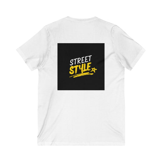 Comfortable Unisex V-Neck Jersey Tee for Casual Style and Everyday Wear - Toddcraft