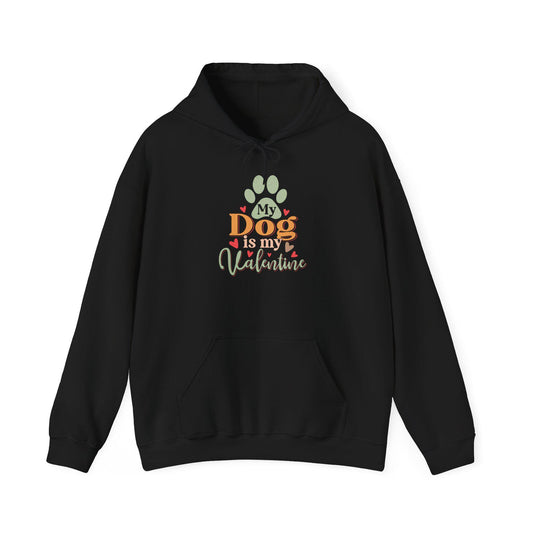 Dog Lover Valentine's Day Hooded Sweatshirt - Unisex Heavy Blend Hoodie Gift for Pet Owners - Toddcraft