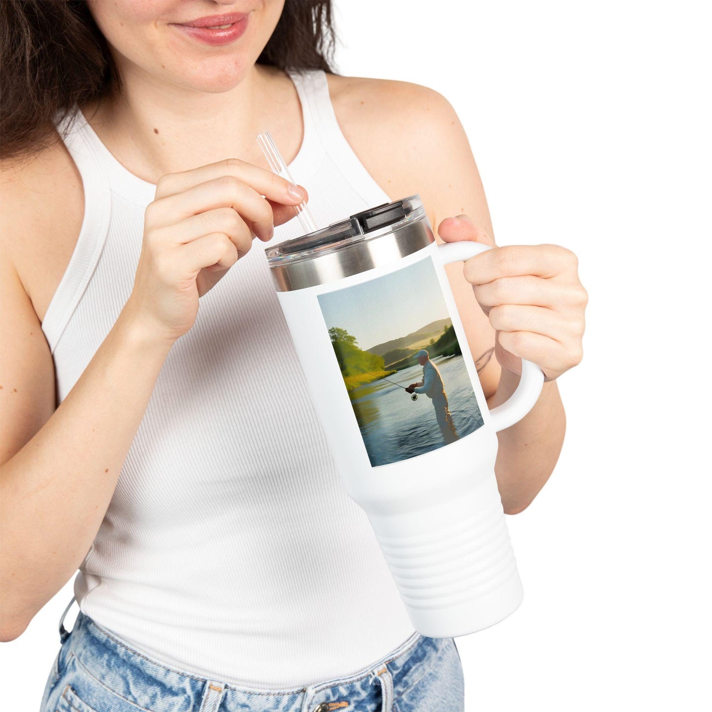 40oz Vacuum-Sealed Stainless Steel Tumbler: Hot & Cold Drink Companion for Outdoor Adventures - Toddcraft