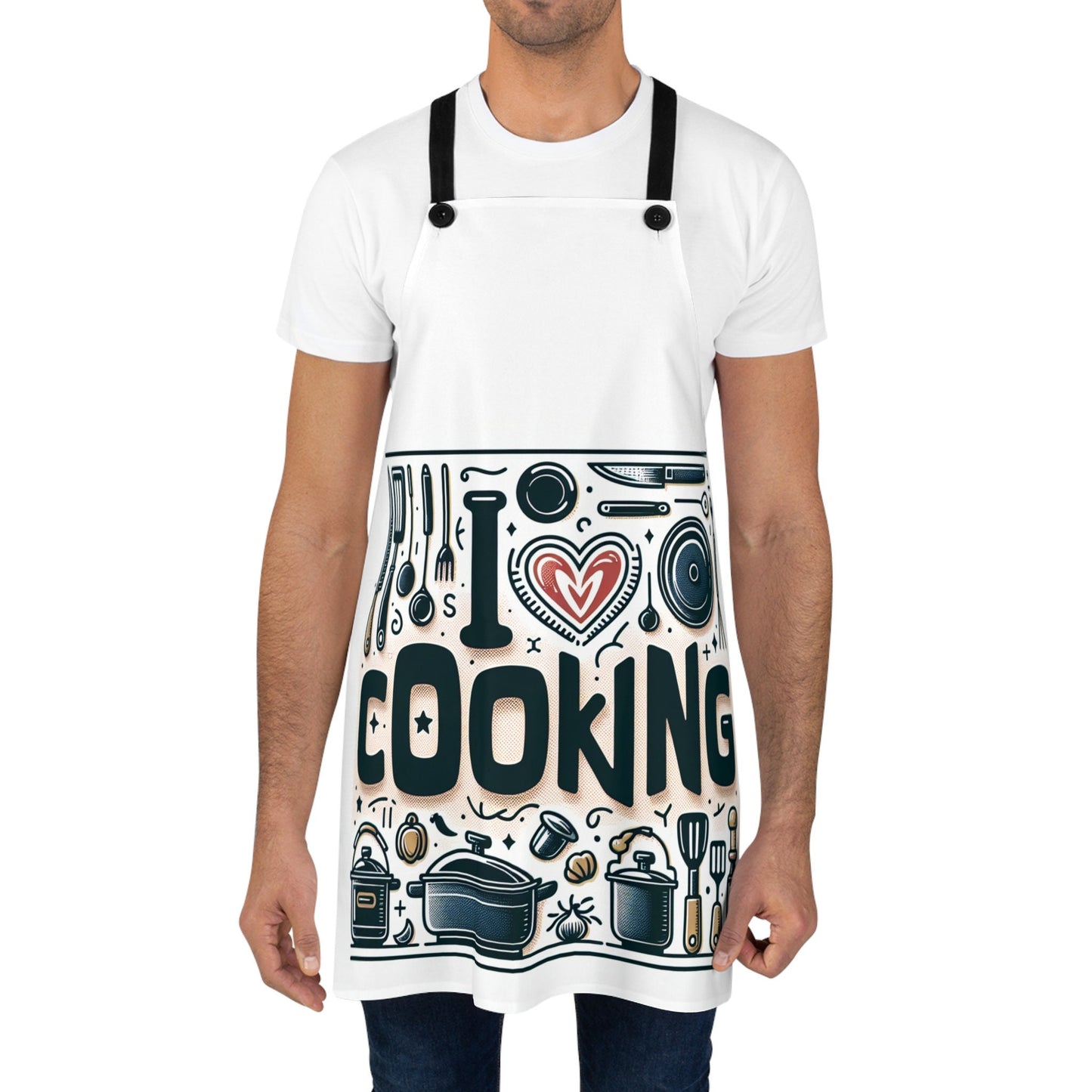 All-Over Print Chef Apron: Stylish Kitchen Gift for Cooking Enthusiasts, Durable Unisex Design - Toddcraft