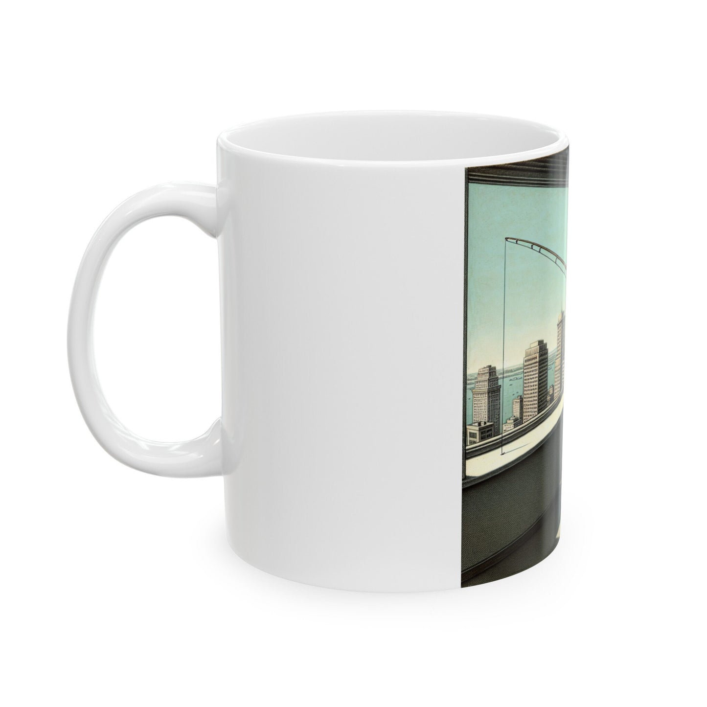 Ceramic 11oz Coffee Mug - Perfect Everyday Drinkware for Home or Office,fishing, from the office, fishing dreaming - Toddcraft