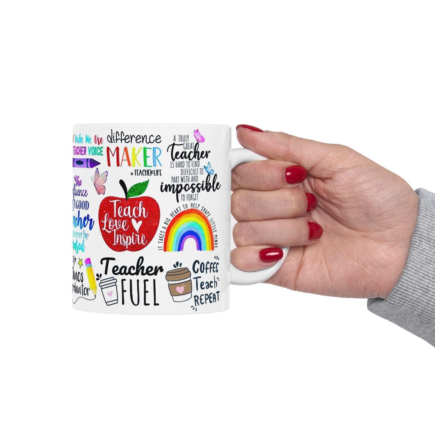 Ceramic Coffee Mug 11oz & 15oz Chaos Coordinator Teacher Gift, Funny Educator Tea Cup, Unique Classroom Present - Toddcraft