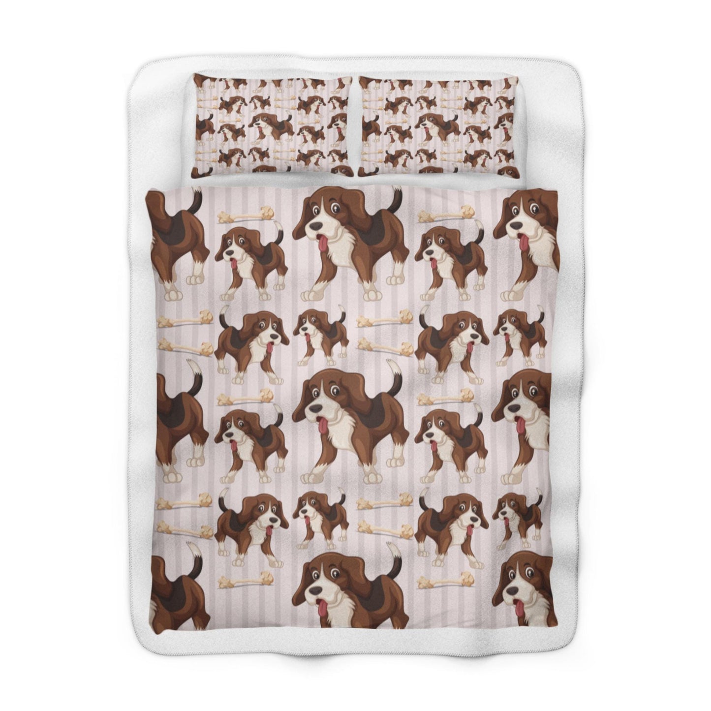 Custom Dog-Themed Sherpa Fleece Blanket: Plush Throw for Cozy Home Snuggling & Pet Lover Gifts - Toddcraft